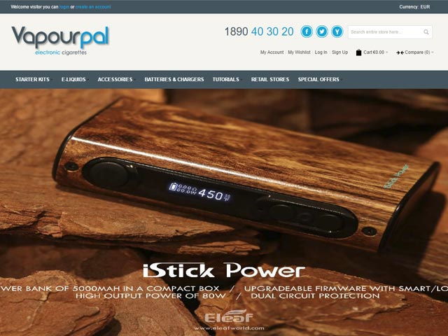 VapourPal Irish e Cigs promoting great local online Irish e